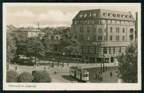 AK Ansichtskarte Postkarte Dortmund, Am Grafenhof, Tram, Thier Bräu um 1935