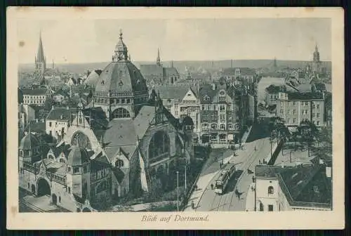 AK Judaika Dortmund Panorama vom Grafenhof, Kirche, Synagoge 1911