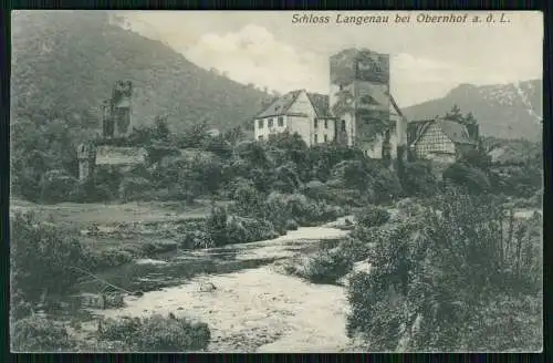 AK Obernhof im Rhein Lahn Schloss Langenau 1911 gelaufen