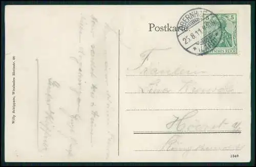 AK Obernhof im Rhein Lahn Schloss Langenau 1911 gelaufen