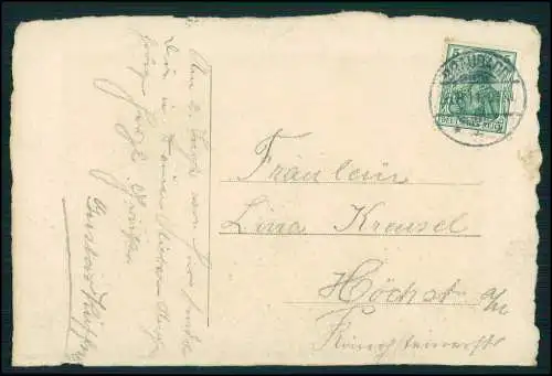 AK Braubach am Rhein, Marksburg - sig. Künstler Carl Jander - 1911 gelaufen
