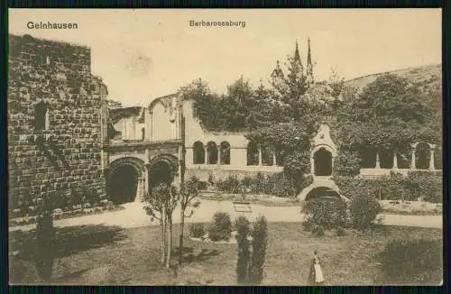 AK Gelnhausen in Hessen, Barbarossaburg 1916 Feldpost gelaufen