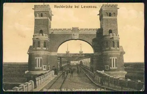 AK Holtenau Kiel Schleswig Holstein Hochbrücke Levensau 1916 Feldpost gelaufen