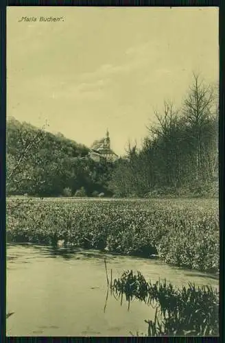 AK Lohr am Main Wallfahrtsort Mariabuchen Wallfahrtskirche Kloster 1915 gelaufen