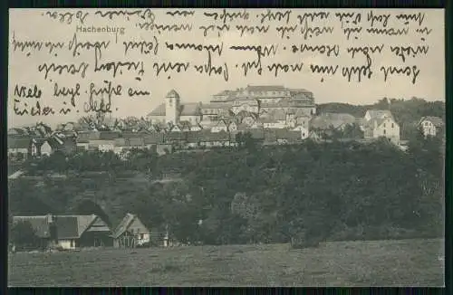 AK Postkarte Hachenburg im Westerwald, Ortsansicht 1915 gelaufen