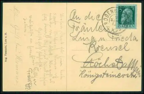 AK Lohr am Main Unterfranken, Schülerheim Aloysianum 1911 gelaufen