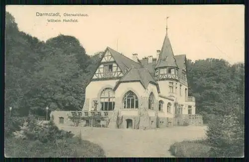 AK Darmstadt in Hessen, Oderwaldhaus Inhaber Wilhelm Hohlfeld 1910 gelaufen