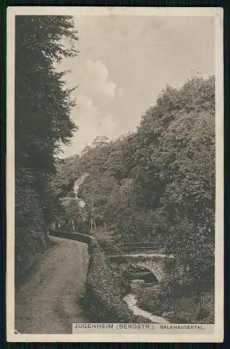 2x AK Jugenheim an der Bergstrasse Hessen Blick Balkhäusertal 1911 gelaufen