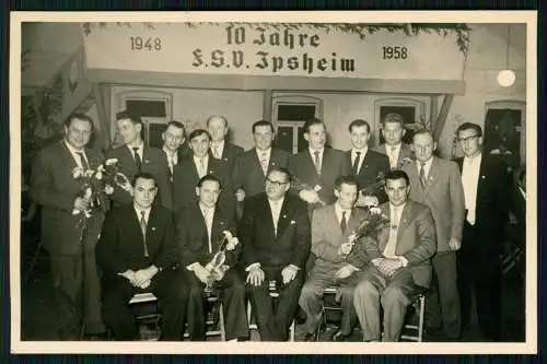 3x Foto 10 Jahre Fußballsportverein Ipsheim 1948 - 1958 Aisch-Bad Windsheim