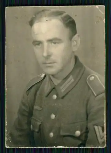 9x Foto Portrait Soldat Wehrmacht bei Kehl am Rhein 1940-41