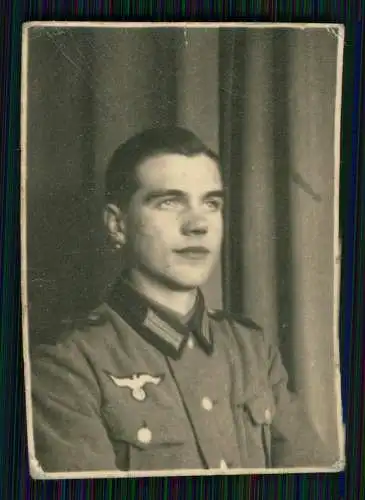 9x Foto Portrait Soldat Wehrmacht bei Kehl am Rhein 1940-41