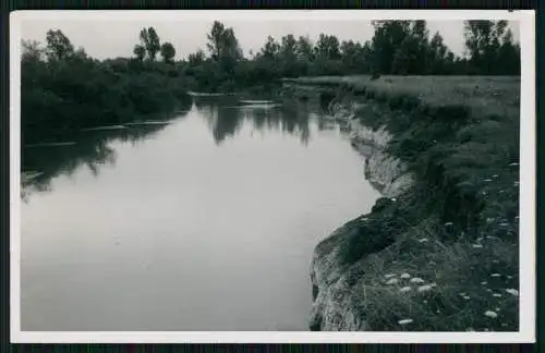 4x Foto AK Wehrmacht Belgien Frankreich Kriegszerstörung Brücken am Fluss
