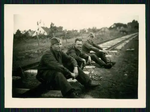 4x Foto Soldaten Wehrmacht La Panne De Panne Westflandern 1940-41 Text Rückseite