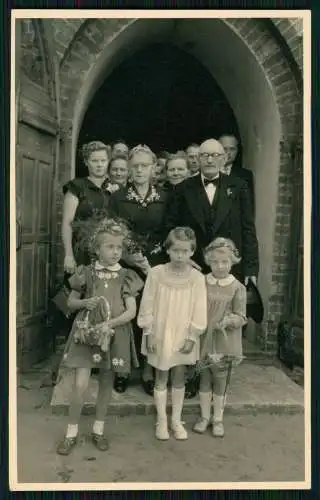 4x Foto AK Bad Oldesloe in Schleswig Holstein an der Kirche Feierlichkeit Person