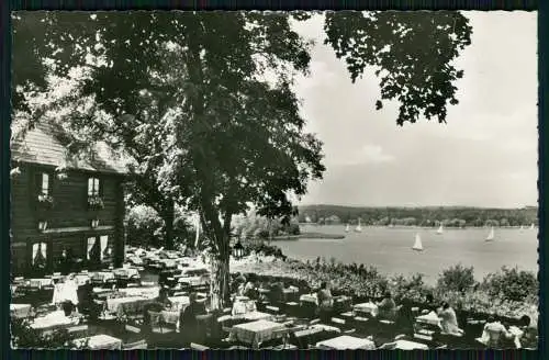 Foto AK Berlin Zehlendorf Wannsee, Gaststätte Blockhaus Nikolskoe Havel