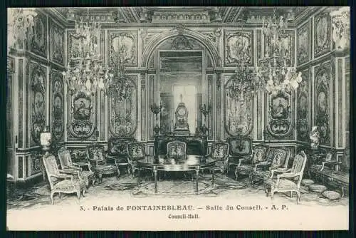 5x AK 1. WK Ansichtskarte Postkarte Chantilly-Oise Fontainebleau Seine et Marne