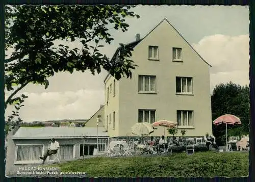 Foto AK Fussingen Waldbrunn Lahr Westerwald Pension Haus Schönblick