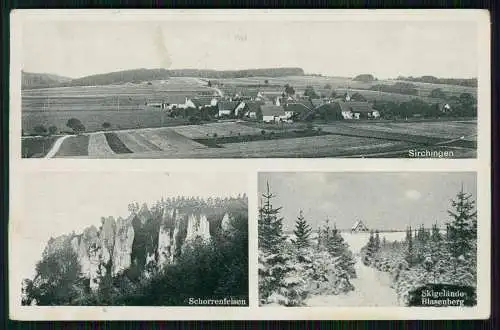 AK Sirchingen Bad Urach Schwäbische Alb Panorama Landpoststempel 1938 gelaufen