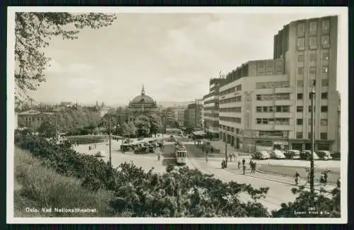 Foto AK Oslo Norwegen Norge Ved Nationaltheatret