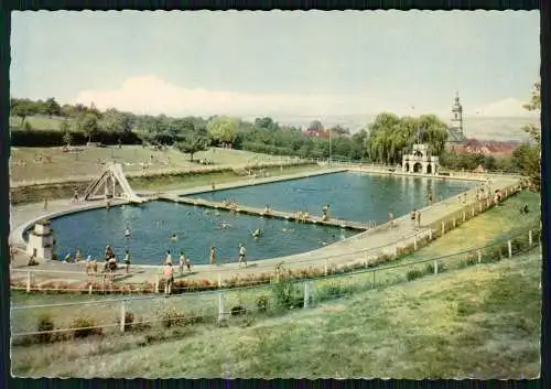 3x Foto AK Mönchberg Spessart Unterfranken, Ansicht vom alten KdF Schwimmbad