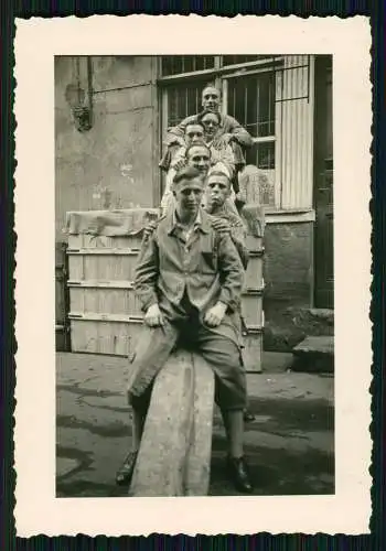 9x Foto Fabrik Arbeiter auf Betriebsgelände Siegen-Wittgenstein ? NRW 1936-39