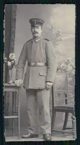 5x Foto Soldat im CDV Format in Uniform uvm. ab 1900 und 1. WK 1914-18