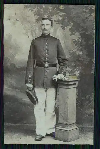 5x Foto Soldat im CDV Format in Uniform uvm. ab 1900 und 1. WK 1914-18