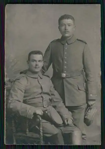 5x Foto Soldat im CDV Format in Uniform uvm. ab 1900 und 1. WK 1914-18