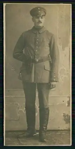 5x Foto Soldat im CDV Format in Uniform uvm. ab 1900 und 1. WK 1914-18