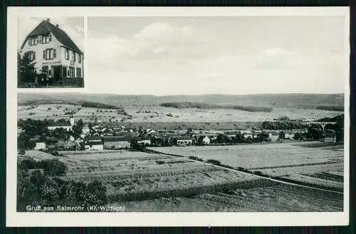 AK Salmrohr Salmtal Gasthaus u. Branntweinbrennerei Esch-Grunewald 1938 gelaufen