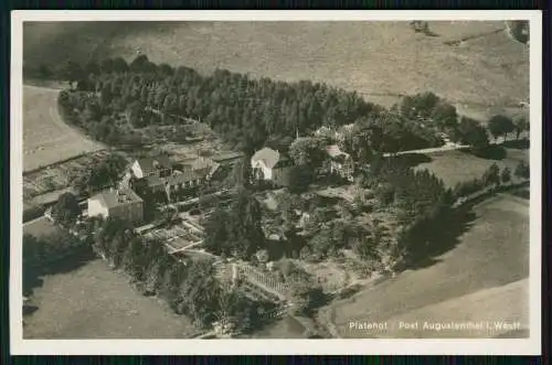 Foto AK Platehof Brüninghausen Augustenthal Lüdenscheid Luftbild Fliegeraufnahme