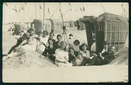 6x Foto AK und Foto Timmendorfer Strand Niendorf Sommerfrische Badegäste um 1930