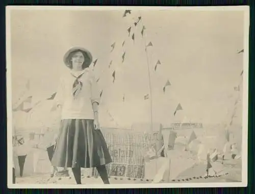 6x Foto AK und Foto Timmendorfer Strand Niendorf Sommerfrische Badegäste um 1930