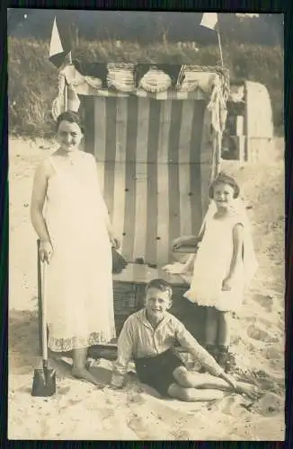 6x Foto AK und Foto Timmendorfer Strand Niendorf Sommerfrische Badegäste um 1930