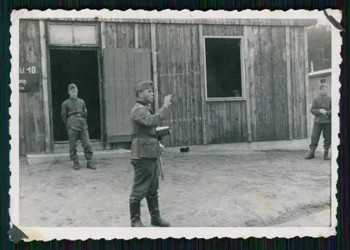 6x Foto Soldaten Wehrmacht Übung im Gelände mit Gewehr Mauser Karabiner 98k