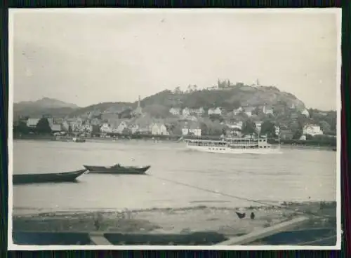 5x Foto Köln Düsseldorfer Rhein Dampfschiff Fahrt u. Motorfähre Fahrrad Personen