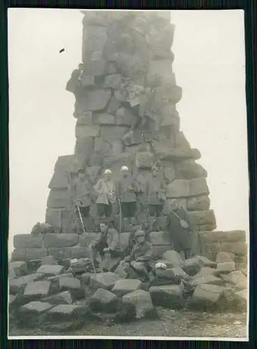 6x Foto 11x8 junge Bayern Lederhose Tracht Wandern Feldberg Bismarckdenkmal 1929