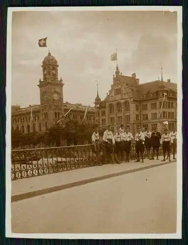 3x Foto junge Bayern Lederhose Tracht in Zürich Bahnhof Escherdenkmal uvm. 1929