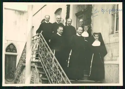 5x Foto Rengsdorf Waldbreitbach Neuwied ? Franziskaner Priester Pfarrer ua. 1955
