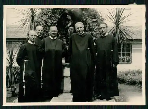 5x Foto Rengsdorf Waldbreitbach Neuwied ? Franziskaner Priester Pfarrer ua. 1955