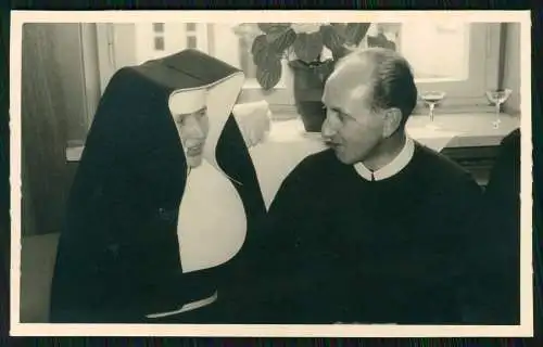 5x Foto Rengsdorf Waldbreitbach Neuwied ? Franziskaner Priester Pfarrer ua. 1955