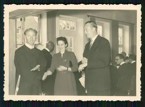 6x Foto AK Kirchweihfest o.ä Ruhrgebiet ? Priester Pfarrer aus Eichstätt 1951-56