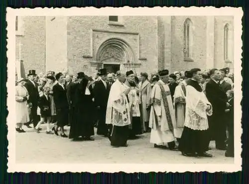 5x Foto AK Kirchweihfest o.ä Ruhrgebiet ? Priester Pfarrer aus Eichstätt 1951-56