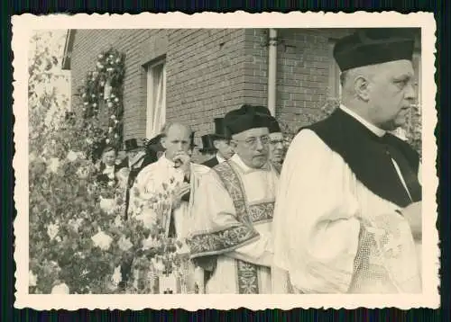 5x Foto AK Kirchweihfest o.ä Ruhrgebiet ? Priester Pfarrer aus Eichstätt 1951-56