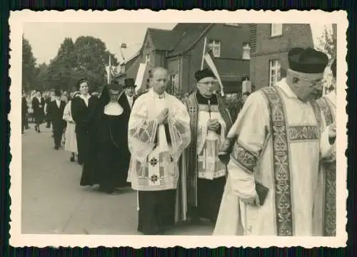 5x Foto AK Kirchweihfest o.ä Ruhrgebiet ? Priester Pfarrer aus Eichstätt 1951-56
