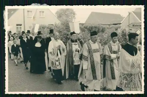 5x Foto AK Kirchweihfest o.ä Ruhrgebiet ? Priester Pfarrer aus Eichstätt 1951-56