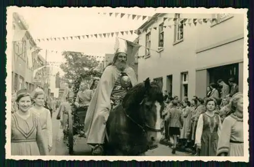 4x Foto AK Kirchweihfest o.ä Ruhrgebiet ? Priester Pfarrer aus Eichstätt 1951-56