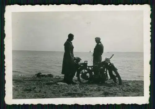 Foto Motorrad Luftwaffe Flugzeugführerschule A/B53 Königsberg Ostpreußen 1940