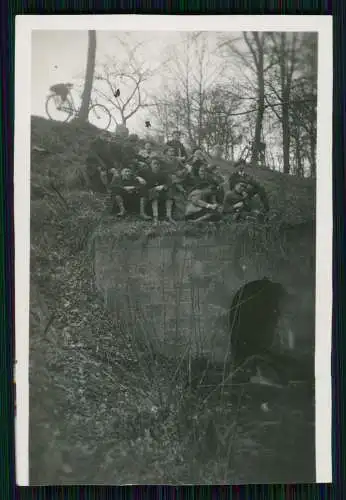 6x Foto Junge Jungs kurze Hose Reise mit Fahrrad Gelsenkirchen n. Osnabrück 1934
