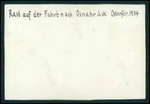 6x Foto Junge Jungs kurze Hose Reise mit Fahrrad Gelsenkirchen n. Osnabrück 1934
